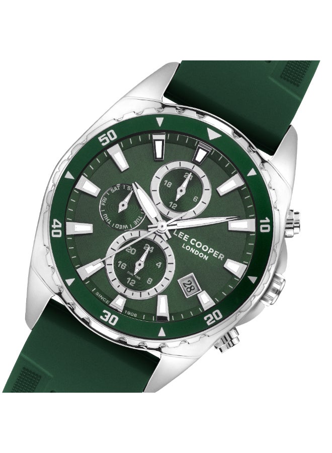 Lee Cooper Men's Silicone Multi Function Watch LC07527.377 - 44 mm - Image 4